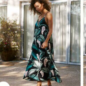Malai Lush Bloom Cover-Up Maxi Dress - Size M